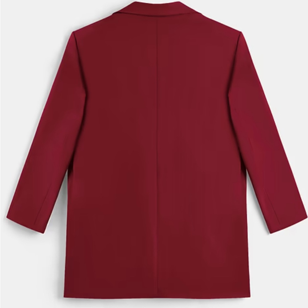 NWT Red Wine Long Blazer - Picture 5 of 6